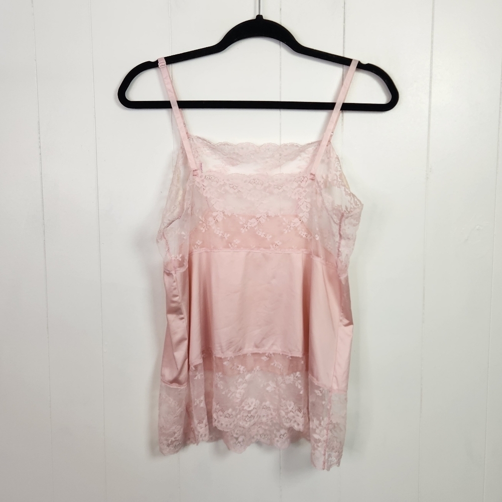 Y2K Pink Lace Tank Top Womens Size 8 D Medium Fairycore Castlecore Vintage - Picture 5 of 11